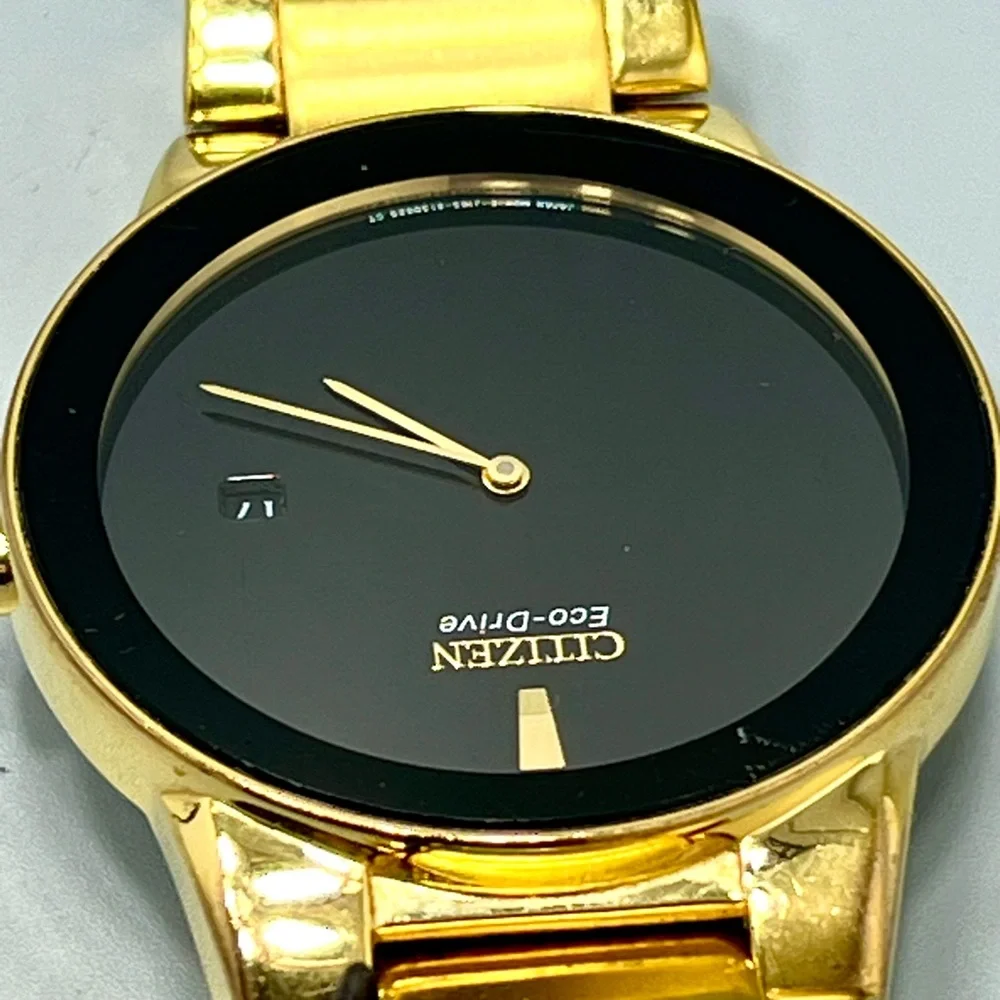 Citizen Eco-Drive Mens Gold Tone Watch